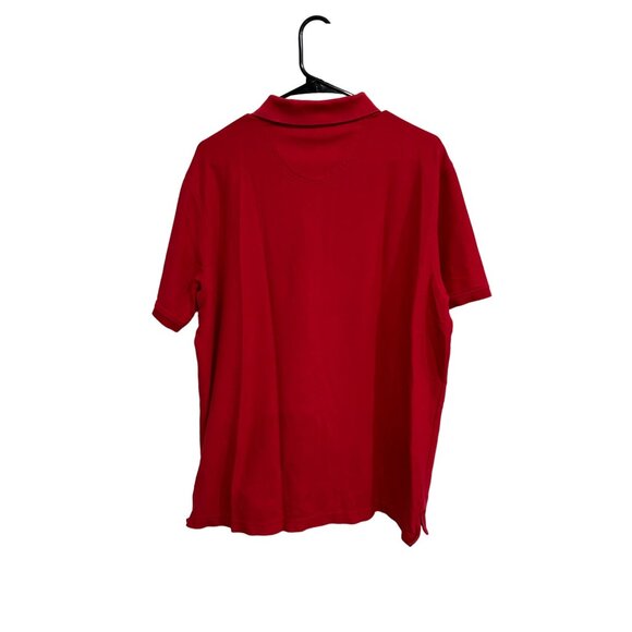 Izod Mens Advantage Performance Golf Polo Shirt Red XL - Picture 2 of 8